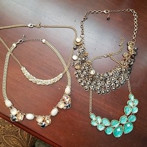 Costume jewelry necklace bundle